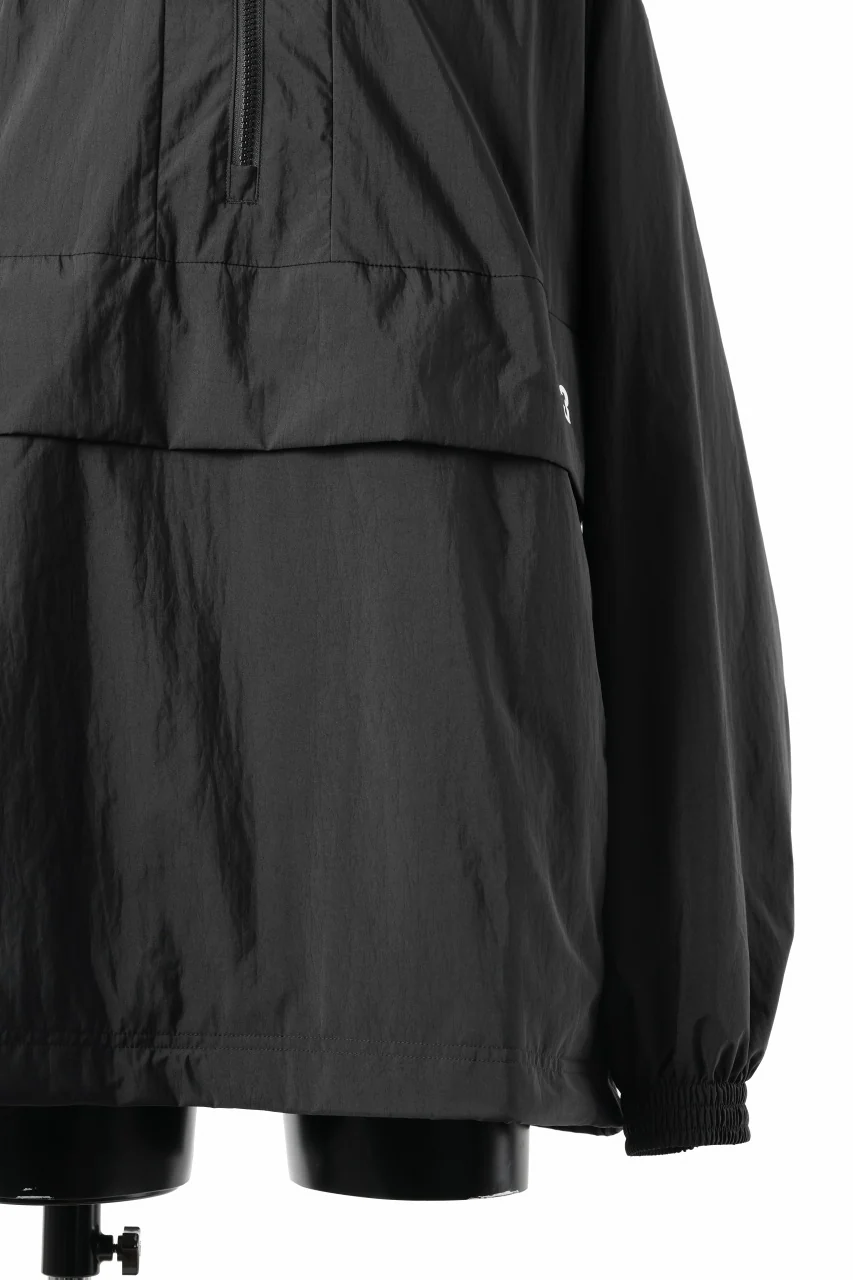 Y-3 Yohji Yamamoto THREE STRIPES NYLON HALF ZIP BLOUSON (BLACK) - Image 11