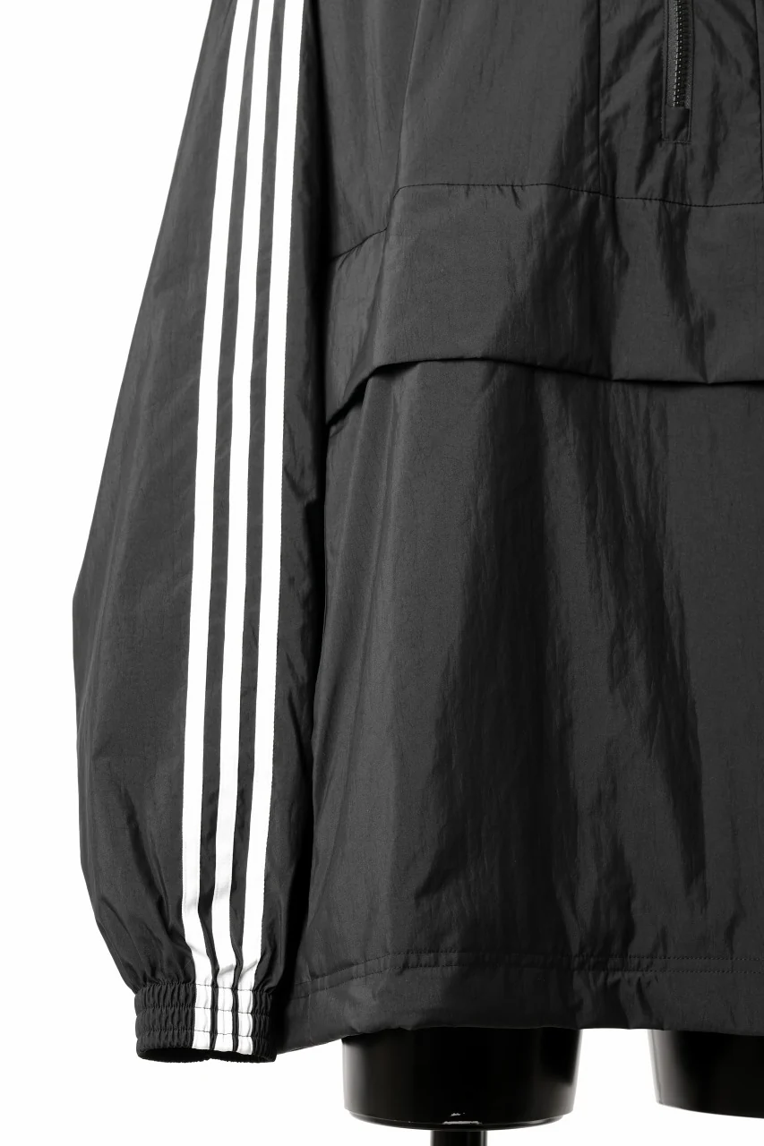 Y-3 Yohji Yamamoto THREE STRIPES NYLON HALF ZIP BLOUSON (BLACK) - Image 12