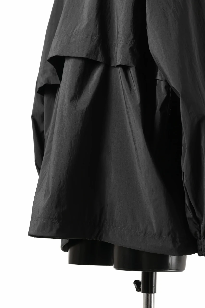 Y-3 Yohji Yamamoto THREE STRIPES NYLON HALF ZIP BLOUSON (BLACK) - Image 16