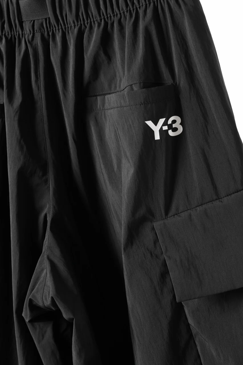 Y-3 Yohji Yamamoto THREE STRIPES NYLON PANTS (BLACK) - Image 13