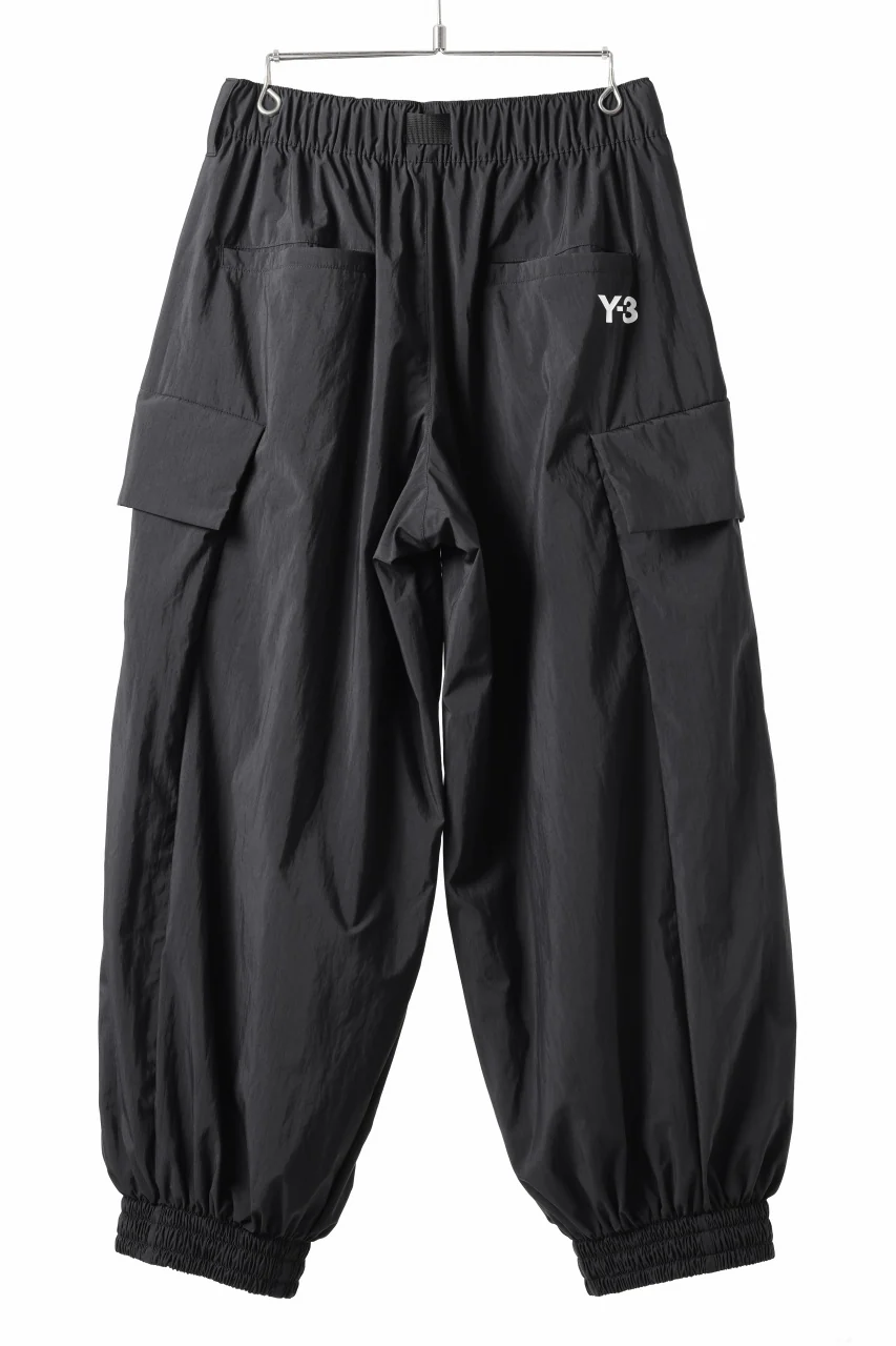 Y-3 Yohji Yamamoto THREE STRIPES NYLON PANTS (BLACK) - Image 3