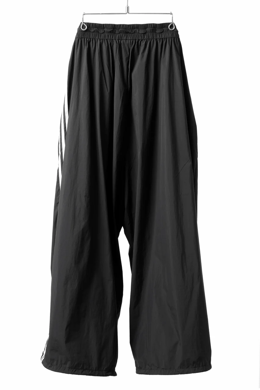 Y-3 Yohji Yamamoto THREE STRIPES SUPER WIDE PANTS / SILKY NYLON (BLACK) - Image 13