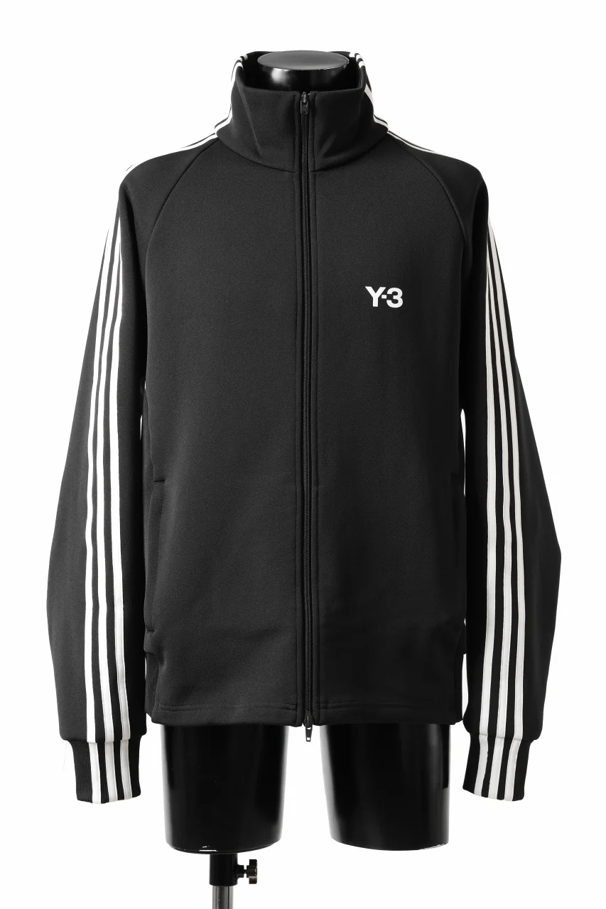 Y-3 Yohji Yamamoto THREE STRIPES TRACK JACKET (BLACK x OFF WHITE)