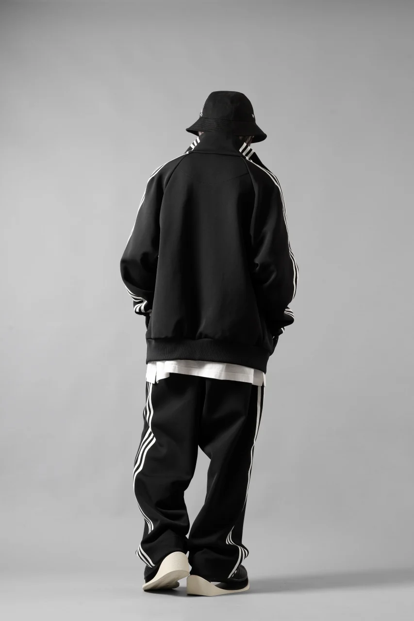 Y-3 Yohji Yamamoto THREE STRIPES TRACK JACKET (BLACK x OFF WHITE) - Image 21
