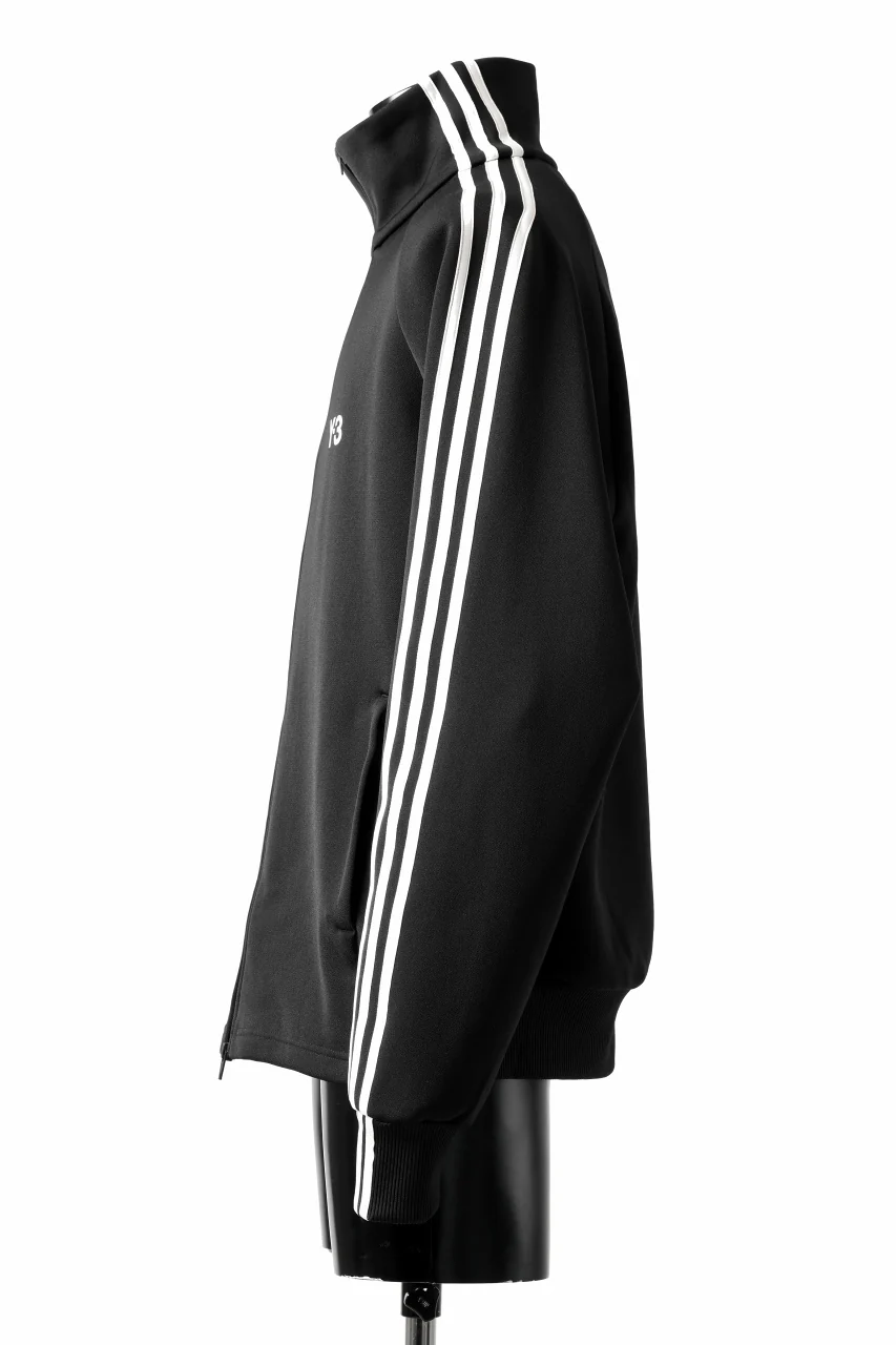 Y-3 Yohji Yamamoto THREE STRIPES TRACK JACKET (BLACK x OFF WHITE) - Image 3