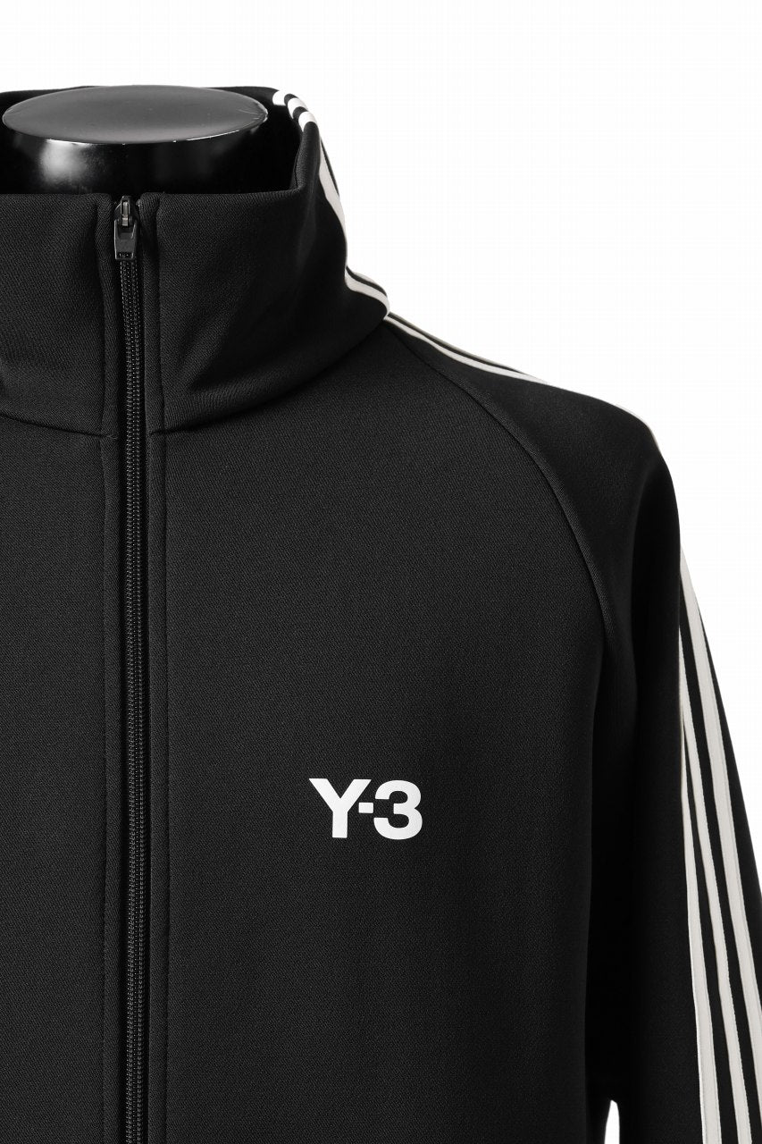Y-3 Yohji Yamamoto THREE STRIPES TRACK JACKET (BLACK x OFF WHITE) - Image 5