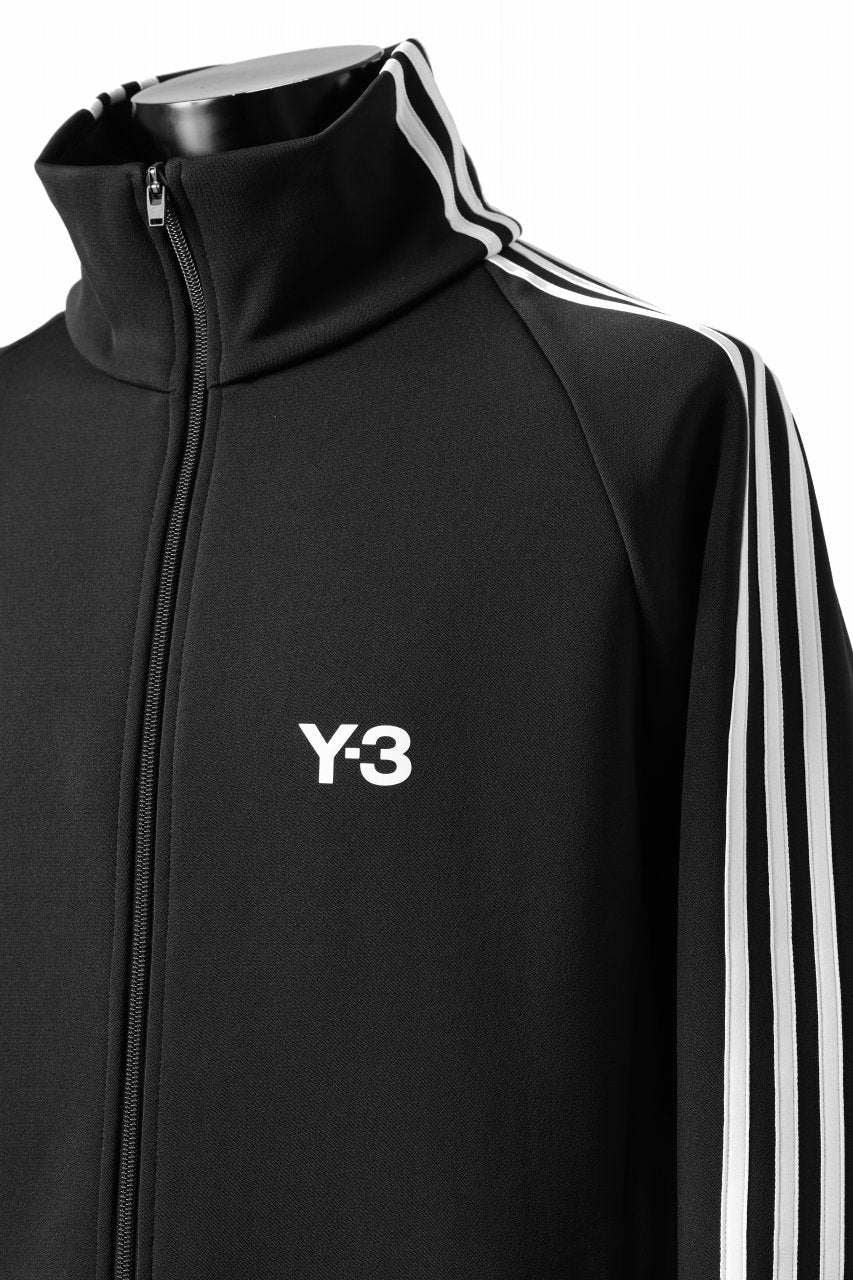 Y-3 Yohji Yamamoto THREE STRIPES TRACK JACKET (BLACK x OFF WHITE) - Image 8