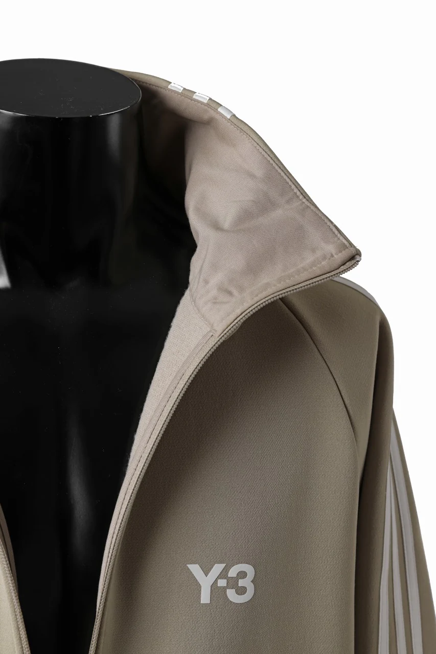 Y-3 Yohji Yamamoto THREE STRIPES TRACK JACKET (KHAKI x OFF WHITE) - Image 13