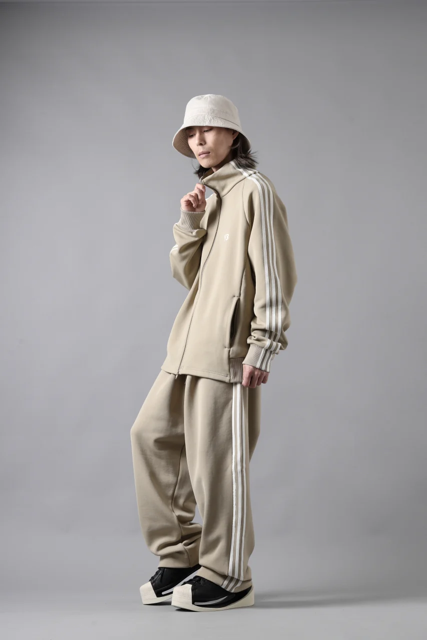 Y-3 Yohji Yamamoto THREE STRIPES TRACK JACKET (KHAKI x OFF WHITE) - Image 22