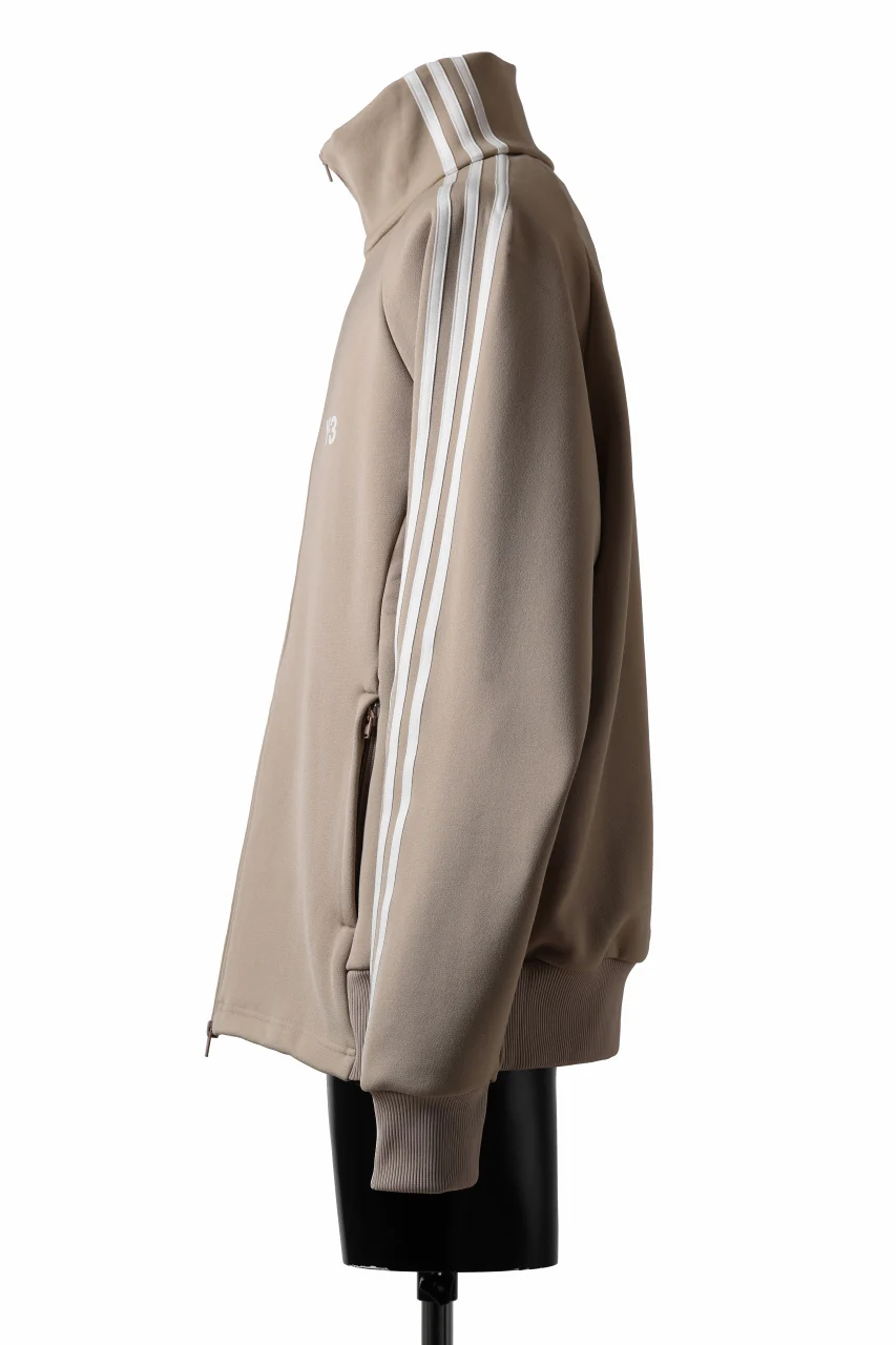 Y-3 Yohji Yamamoto THREE STRIPES TRACK JACKET (KHAKI x OFF WHITE) - Image 3