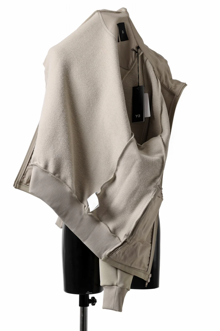 Y-3 Yohji Yamamoto THREE STRIPES TRACK JACKET (KHAKI x OFF WHITE) - Image 5