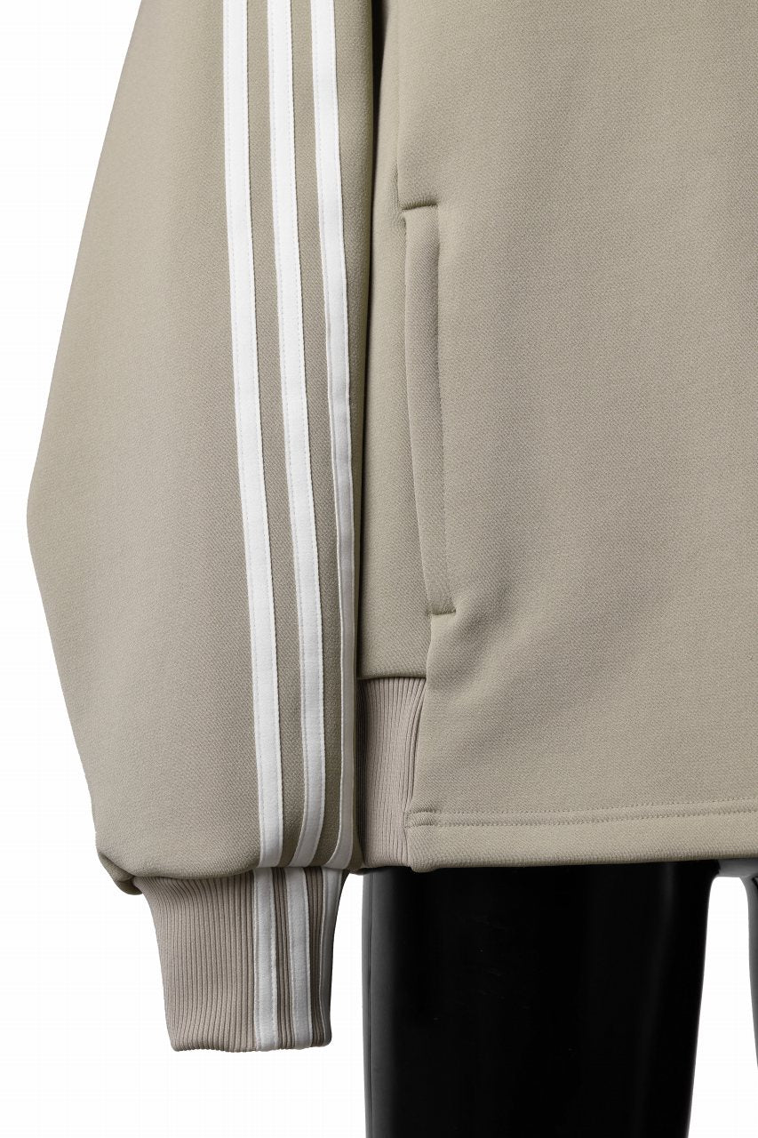 Y-3 Yohji Yamamoto THREE STRIPES TRACK JACKET (KHAKI x OFF WHITE) - Image 7