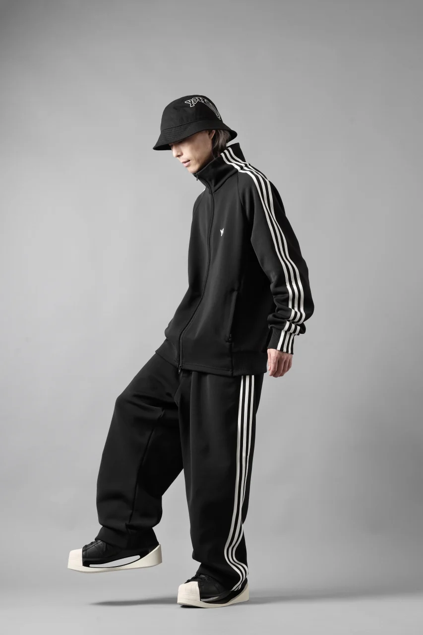 Y-3 Yohji Yamamoto THREE STRIPES TRACK PANTS (BLACK x OFF WHITE) - Image 20