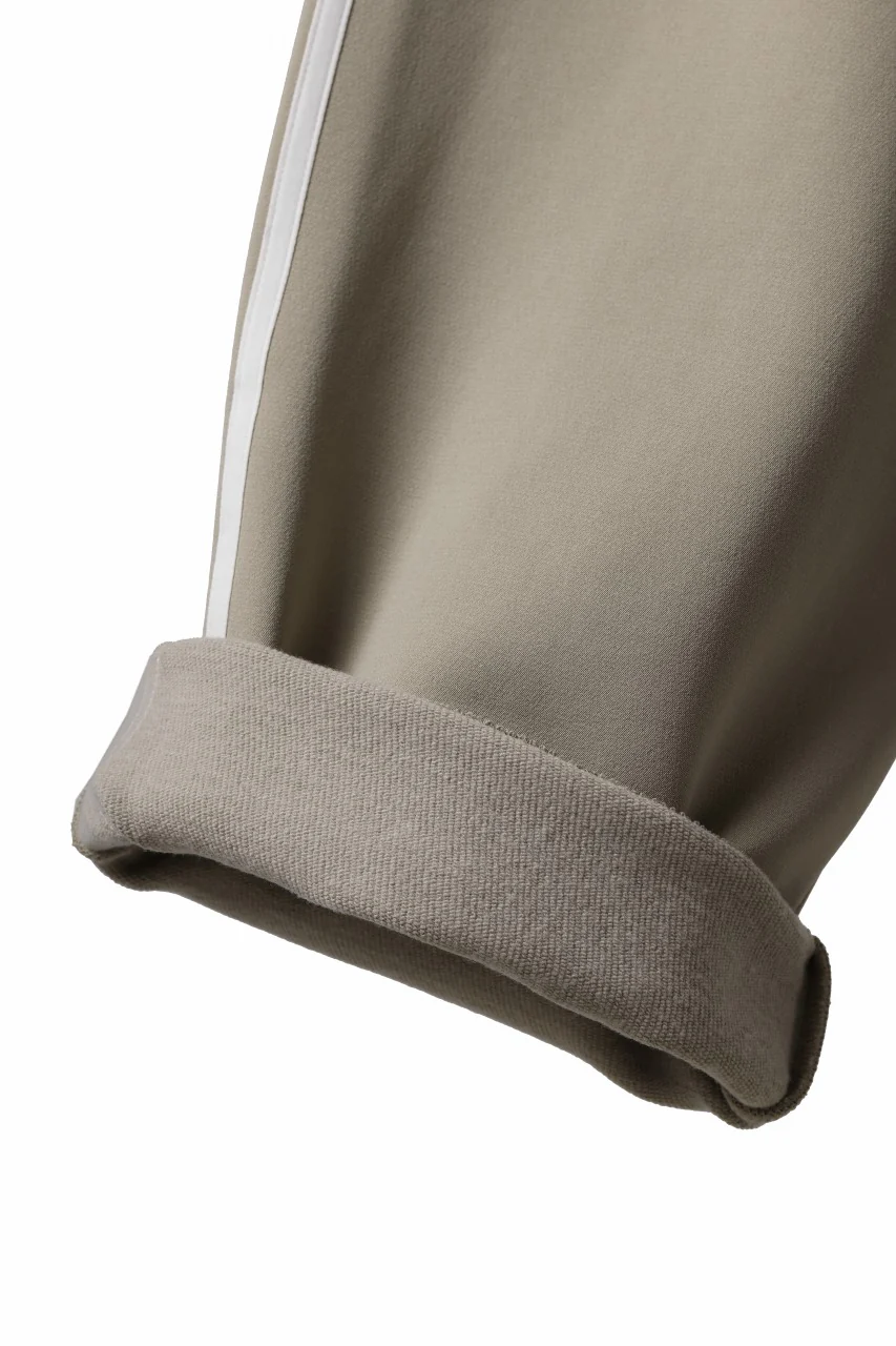 Y-3 Yohji Yamamoto THREE STRIPES TRACK PANTS (KHAKI x OFF WHITE) - Image 14