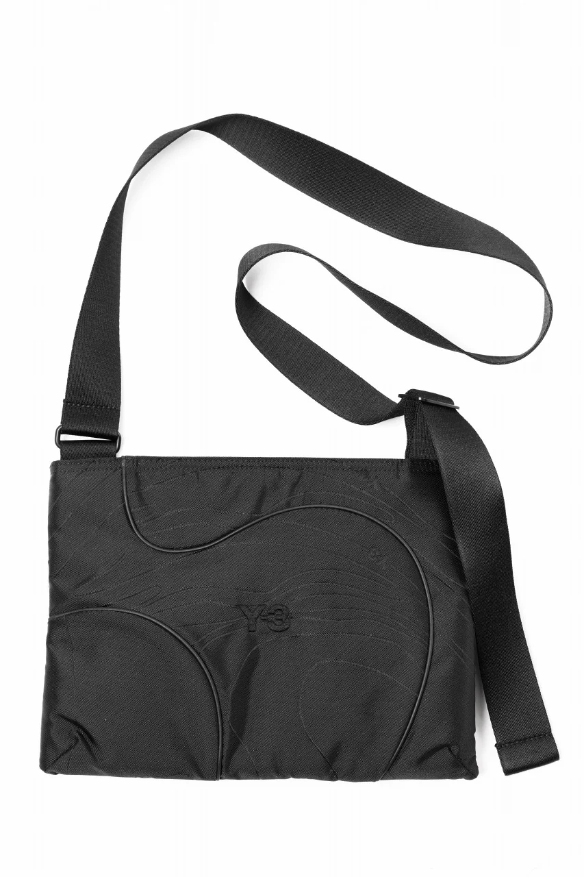 Y-3 Yohji Yamamoto TPO SACOCHE / NYLON JACQUARD (BLACK) - Image 2