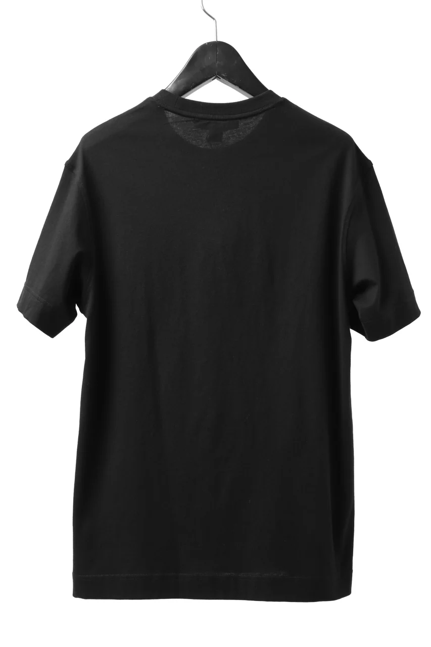 Y-3 Yohji Yamamoto U SQUARE LABEL GRAPHIC SS TEE / REFLECTION LOGO (BLACK) - Image 14