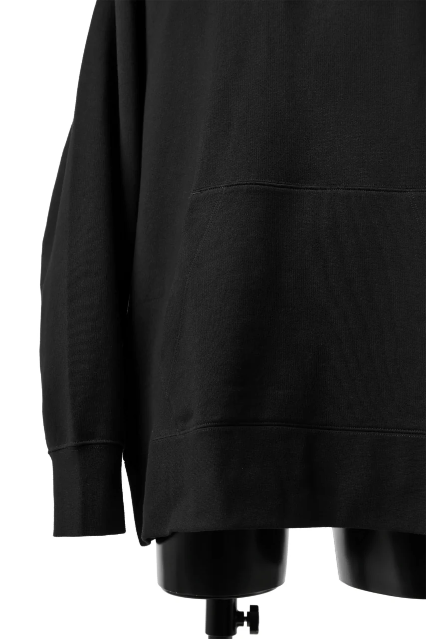 Y-3 Yohji Yamamoto UNISEX CHEST LOGO HOODIE PARKA / FRENCH TERRY (BLACK) - Image 11