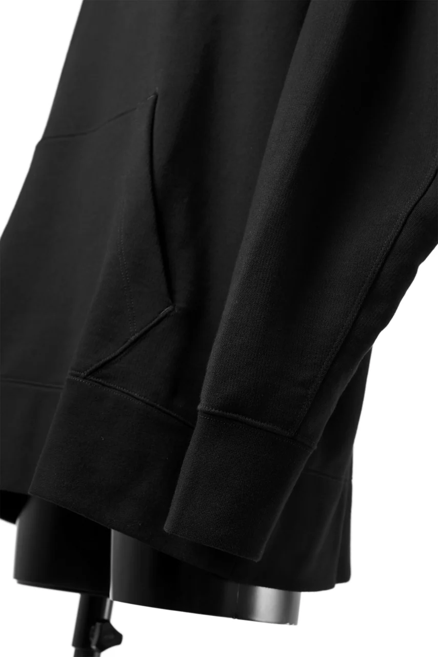 Y-3 Yohji Yamamoto UNISEX CHEST LOGO HOODIE PARKA / FRENCH TERRY (BLACK) - Image 14