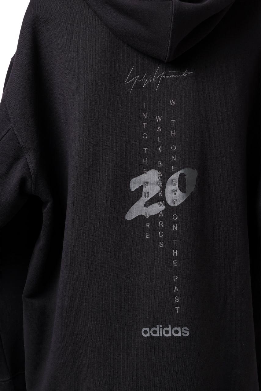 Y-3 Yohji Yamamoto UNISEX CHEST LOGO HOODIE PARKA / FRENCH TERRY (BLACK) - Image 16
