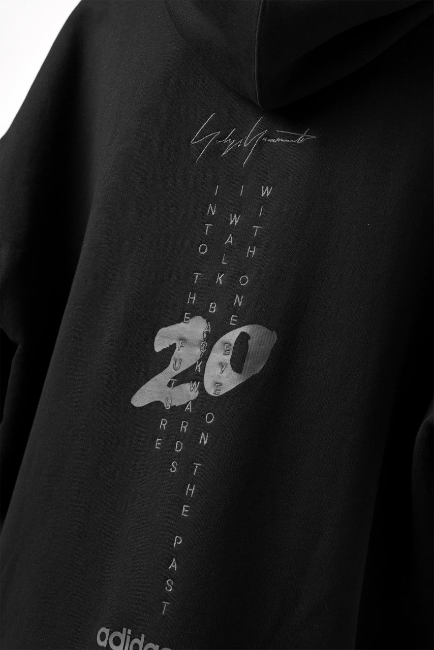 Y-3 Yohji Yamamoto UNISEX CHEST LOGO HOODIE PARKA / FRENCH TERRY (BLACK) - Image 17