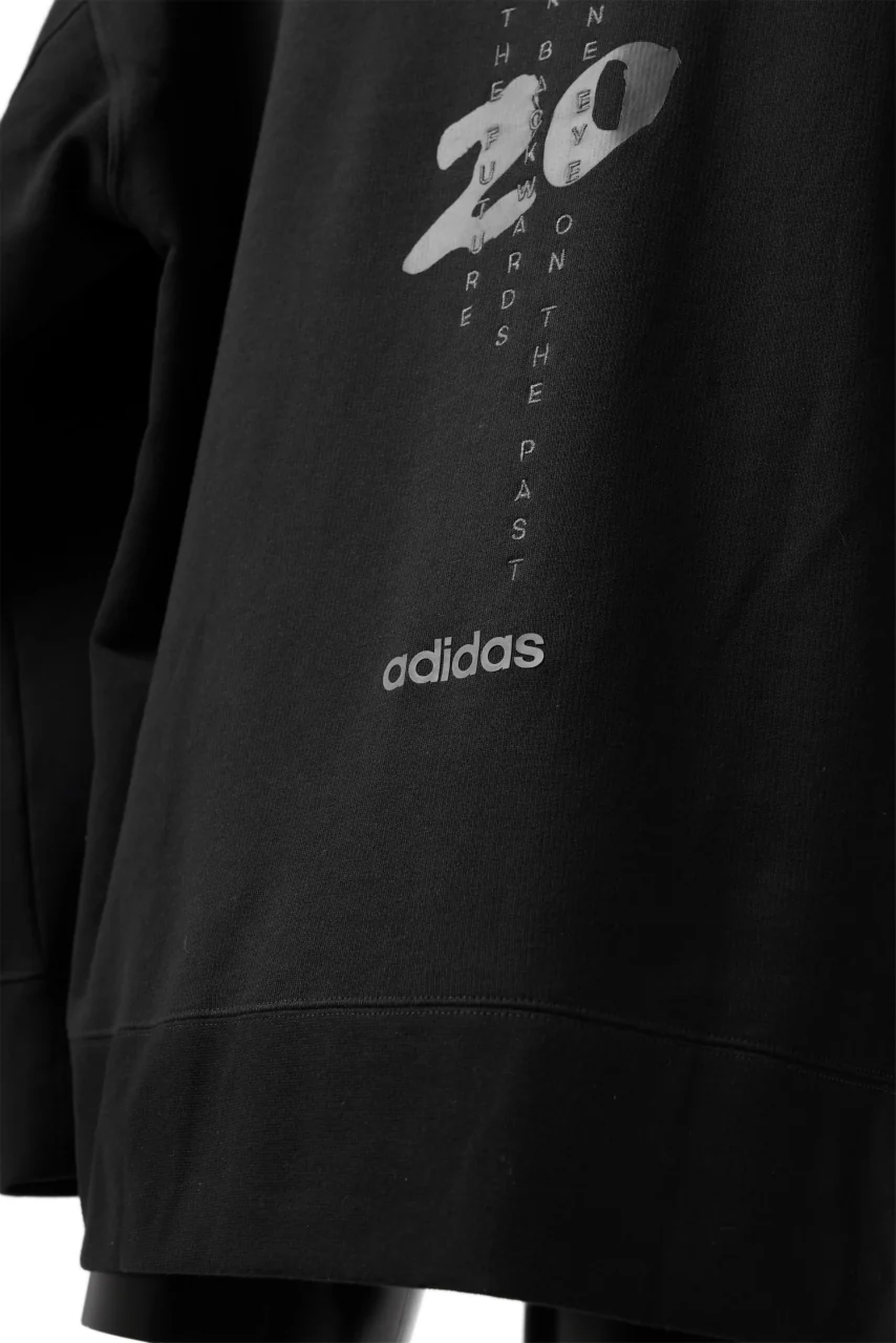 Y-3 Yohji Yamamoto UNISEX CHEST LOGO HOODIE PARKA / FRENCH TERRY (BLACK) - Image 18