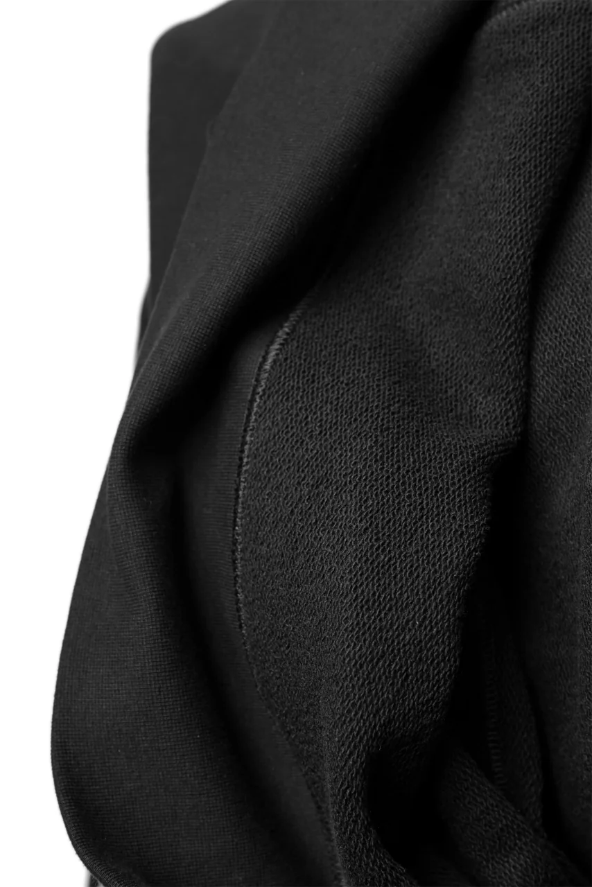 Y-3 Yohji Yamamoto UNISEX CHEST LOGO HOODIE PARKA / FRENCH TERRY (BLACK) - Image 19