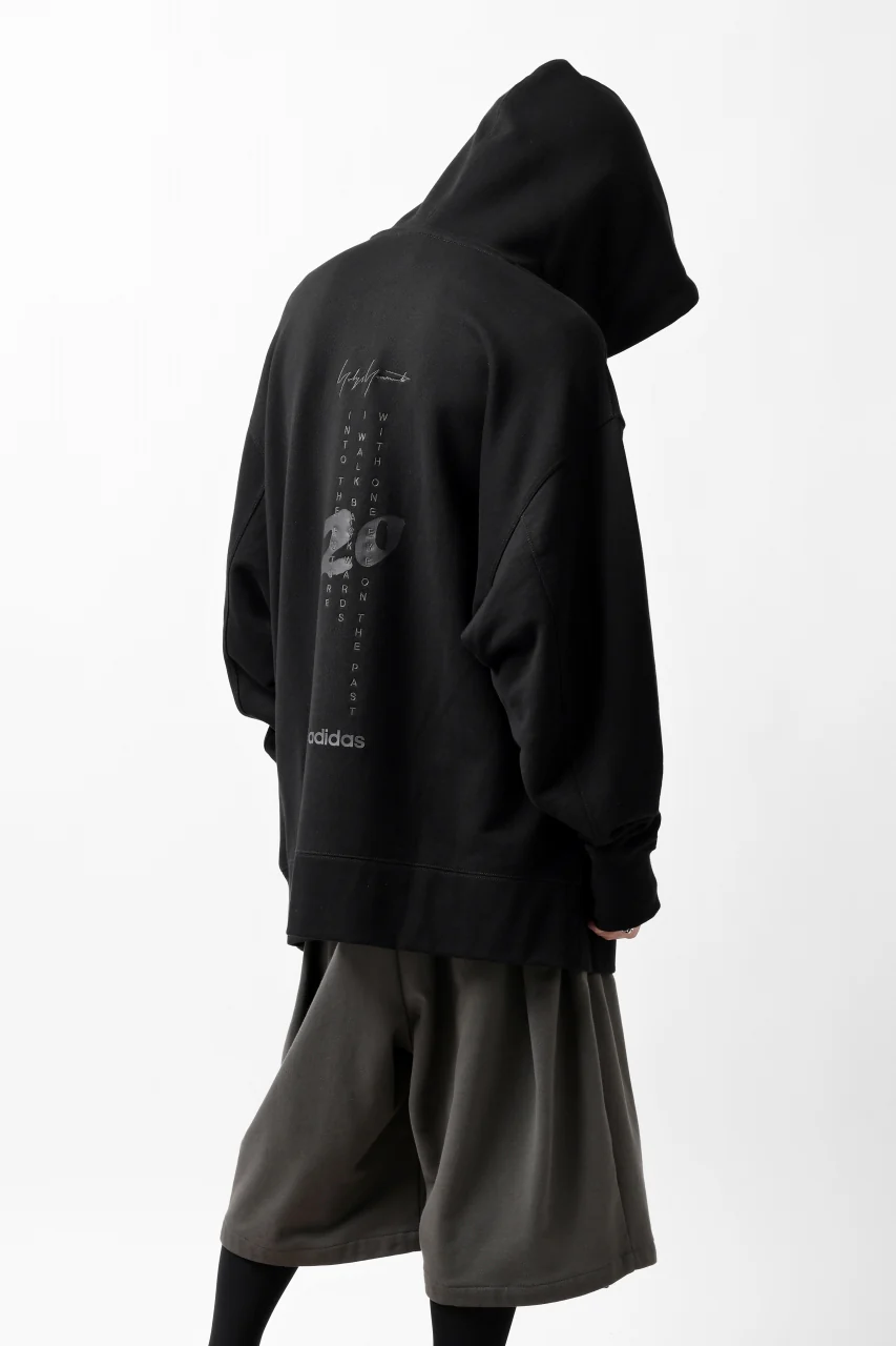 Y-3 Yohji Yamamoto UNISEX CHEST LOGO HOODIE PARKA / FRENCH TERRY (BLACK) - Image 27
