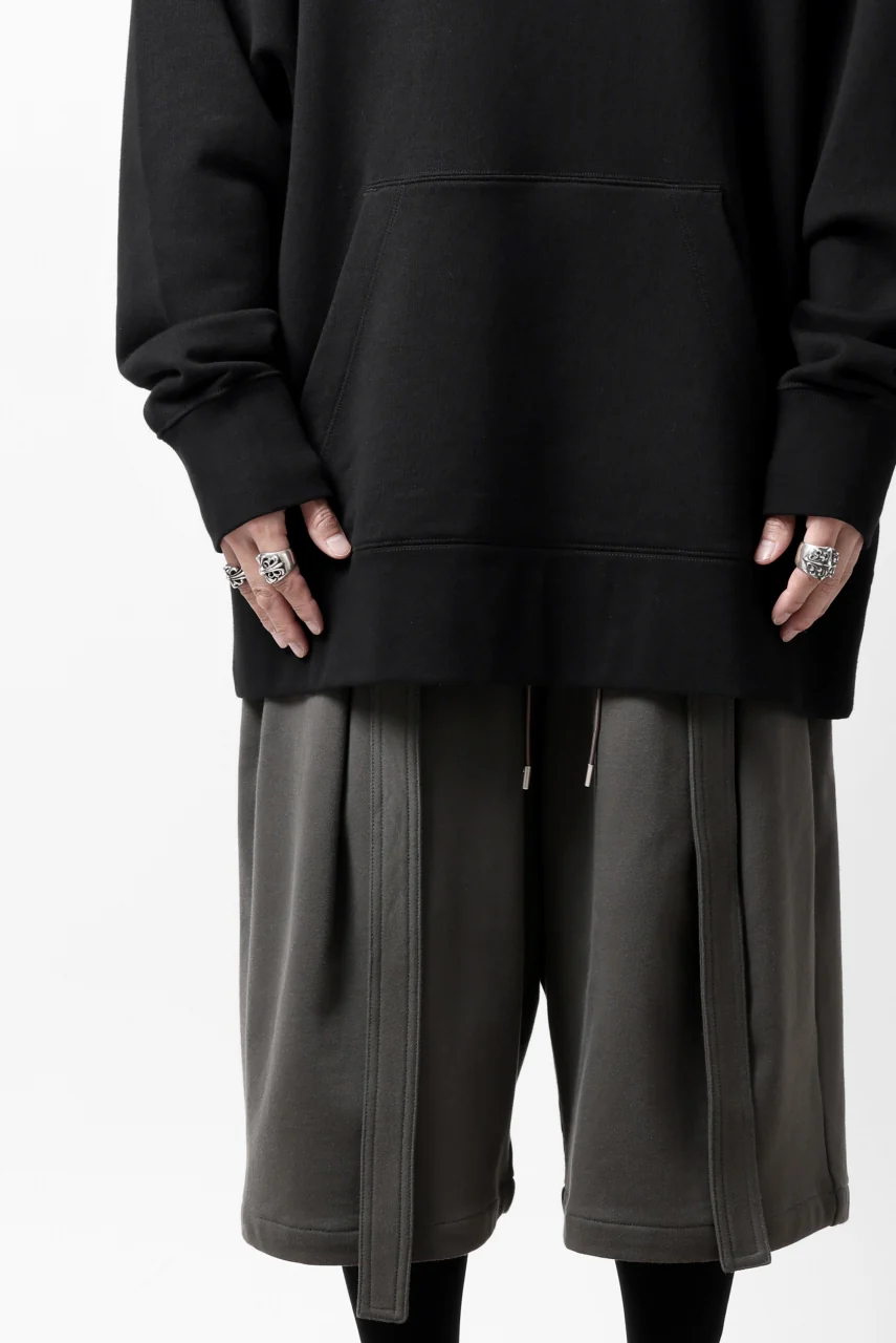 Y-3 Yohji Yamamoto UNISEX CHEST LOGO HOODIE PARKA / FRENCH TERRY (BLACK) - Image 31
