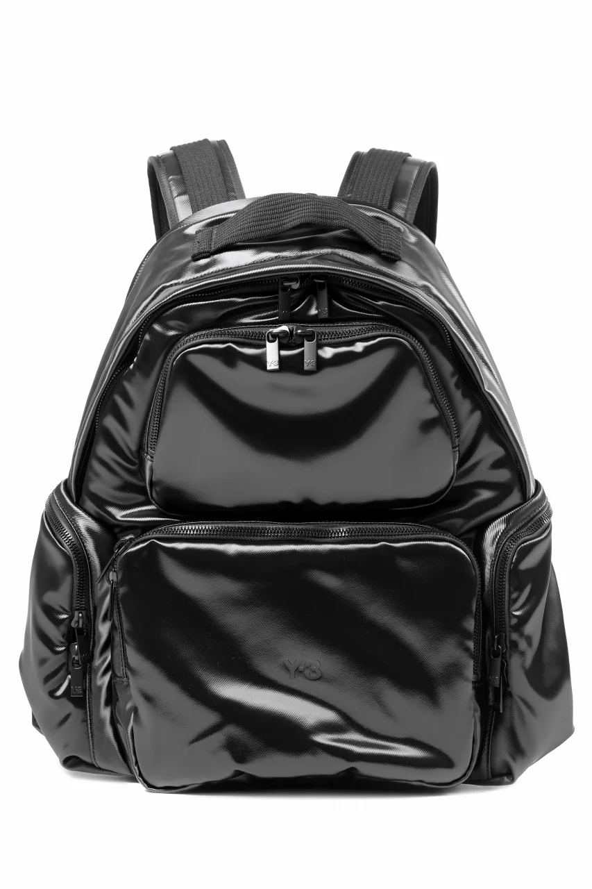 Y-3 Yohji Yamamoto UTILITY BACK PACK / SYNTHETIC LEATHER (BLACK)