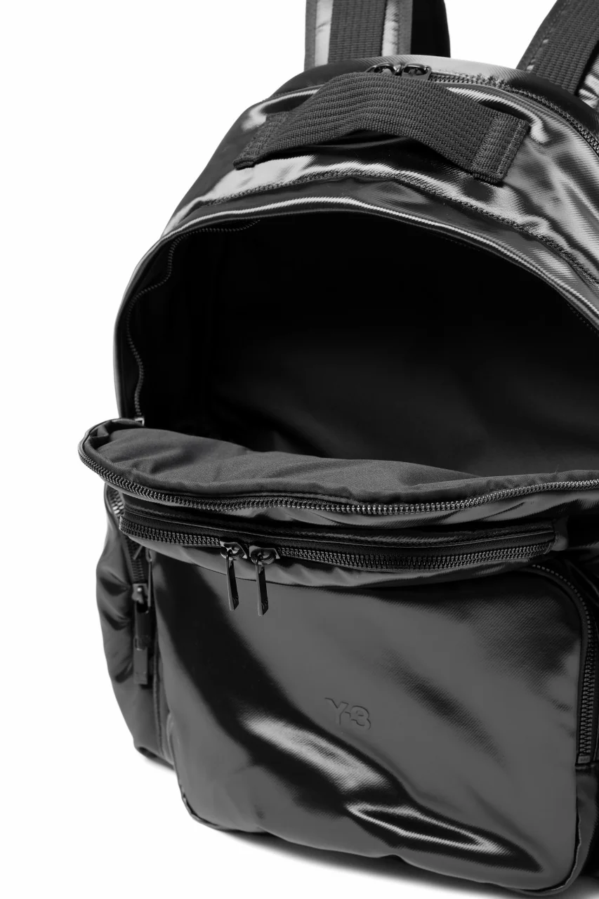 Y-3 Yohji Yamamoto UTILITY BACK PACK / SYNTHETIC LEATHER (BLACK) - Image 10