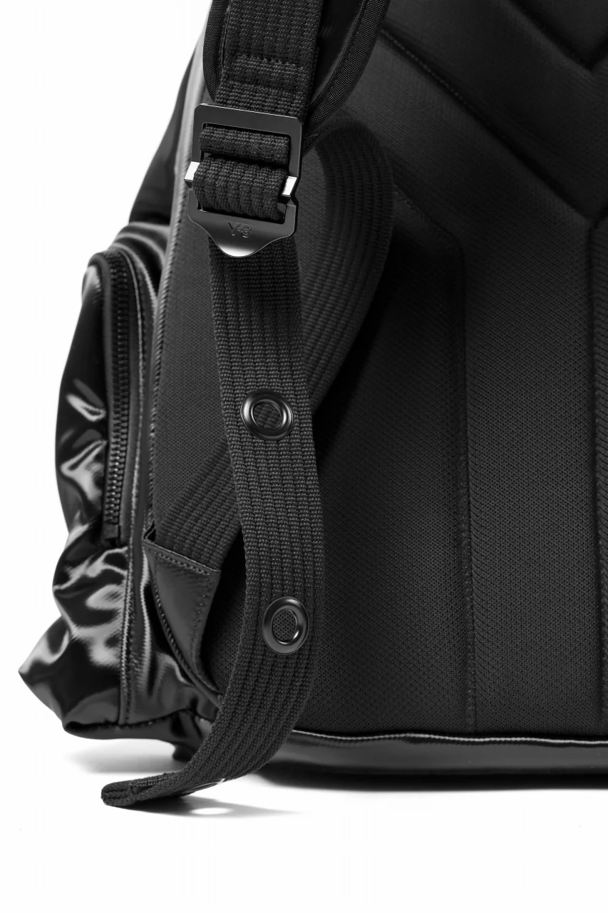 Y-3 Yohji Yamamoto UTILITY BACK PACK / SYNTHETIC LEATHER (BLACK) - Image 15