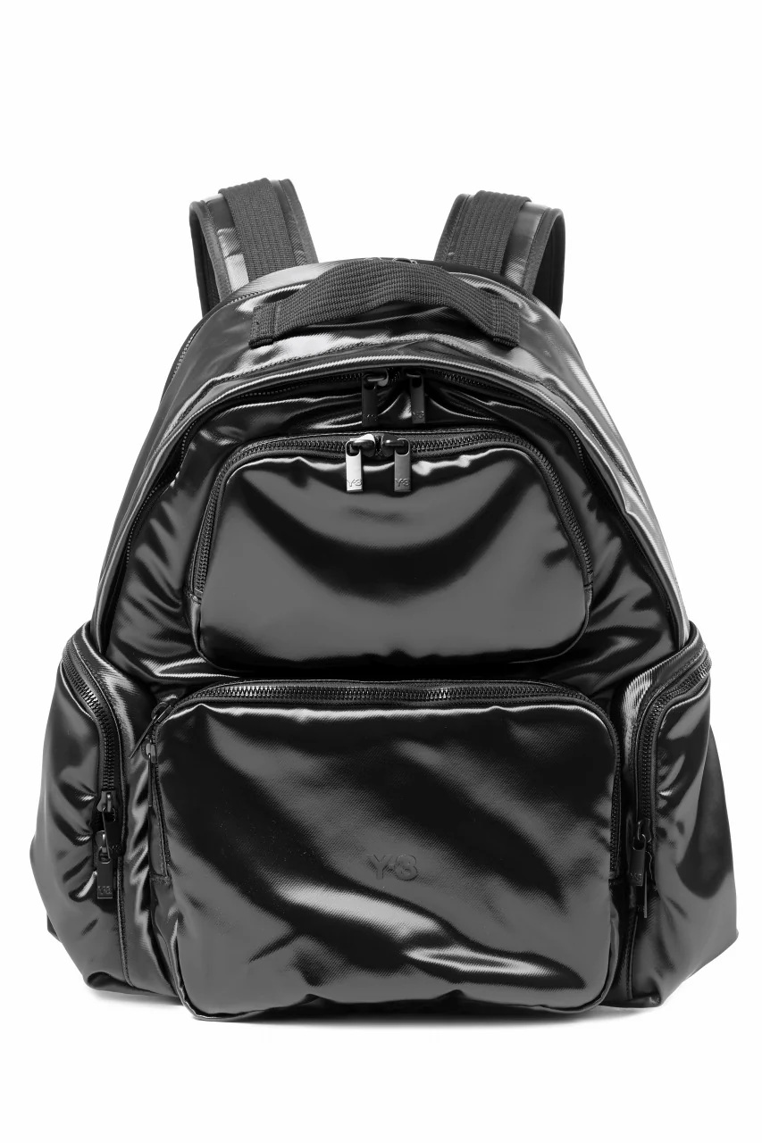 Y-3 Yohji Yamamoto UTILITY BACK PACK / SYNTHETIC LEATHER (BLACK) - Image 2