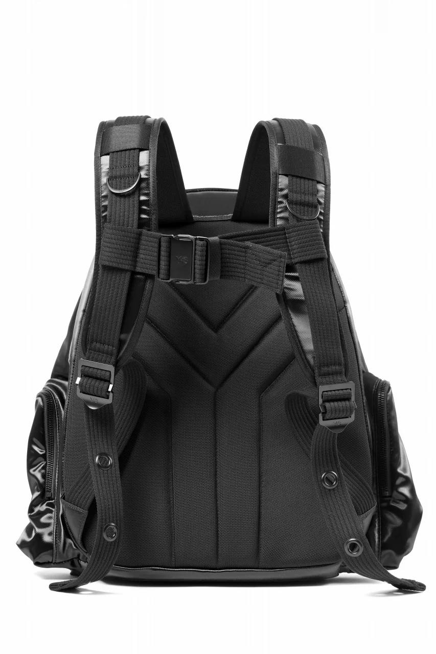 Y-3 Yohji Yamamoto UTILITY BACK PACK / SYNTHETIC LEATHER (BLACK) - Image 5
