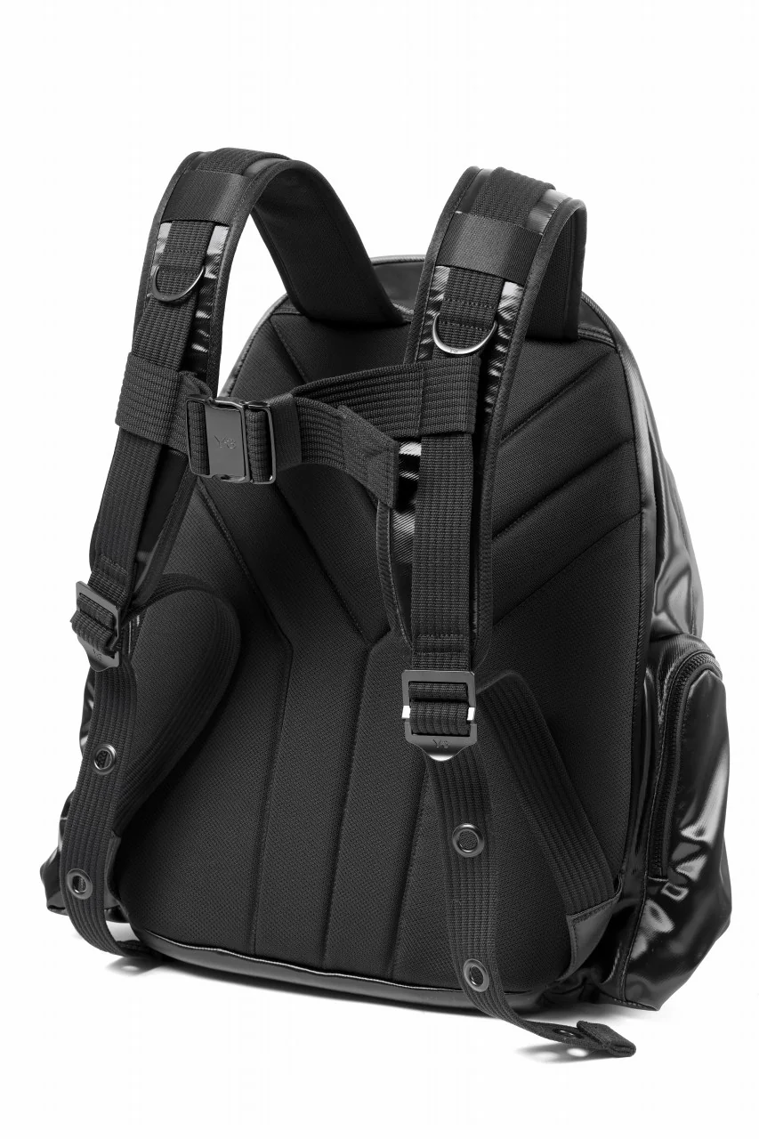 Y-3 Yohji Yamamoto UTILITY BACK PACK / SYNTHETIC LEATHER (BLACK) - Image 6