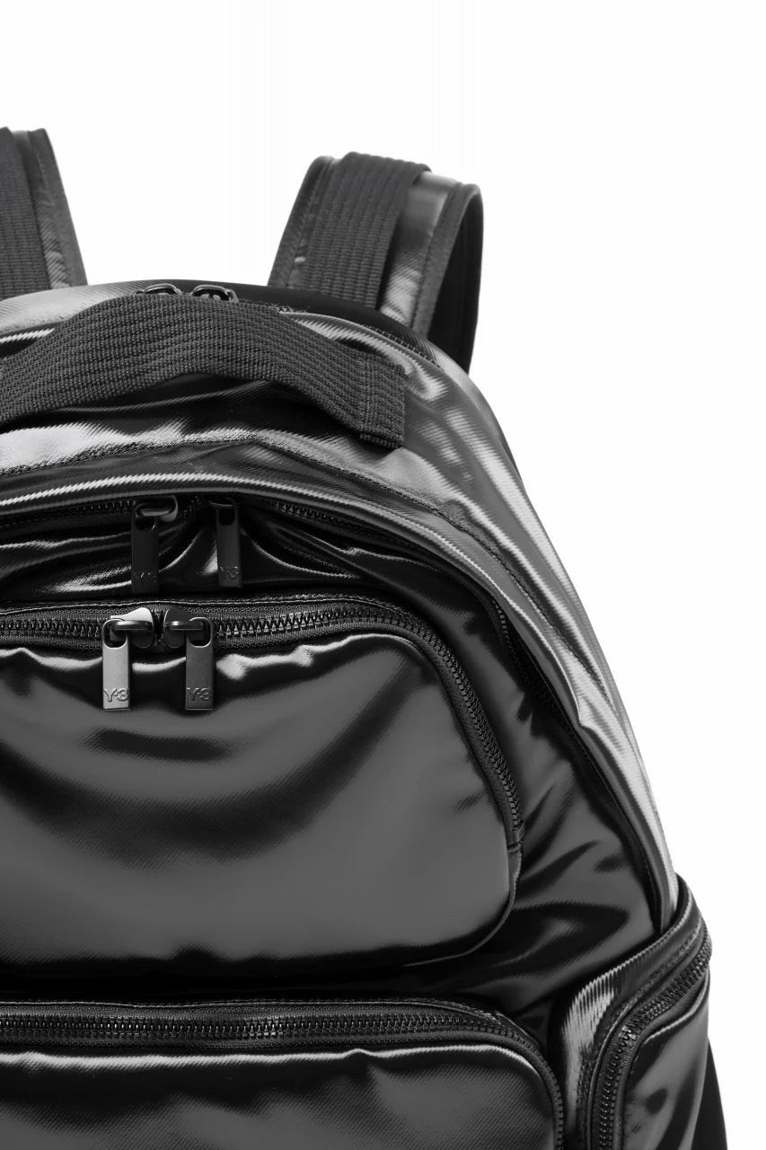Y-3 Yohji Yamamoto UTILITY BACK PACK / SYNTHETIC LEATHER (BLACK) - Image 7