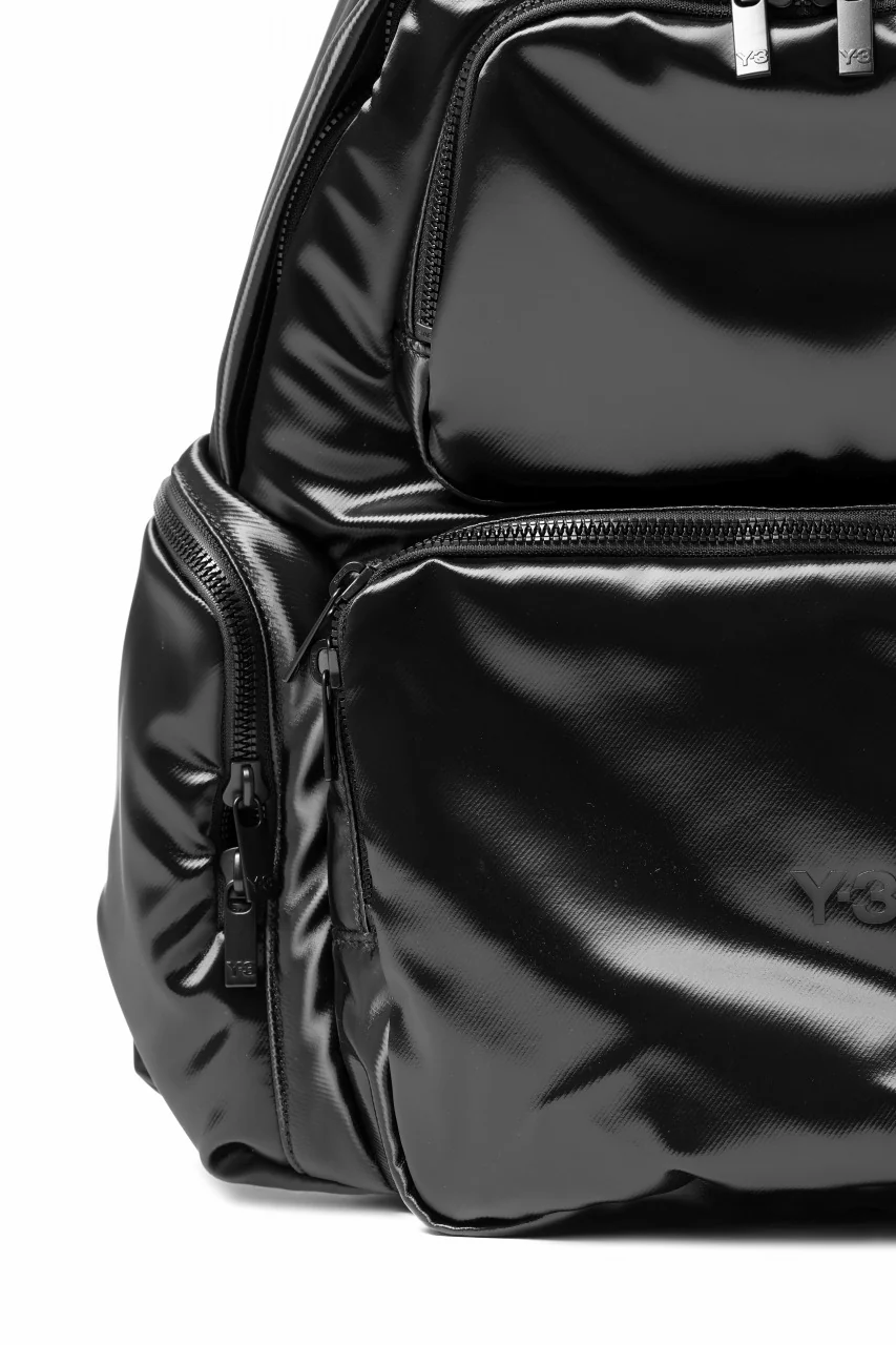 Y-3 Yohji Yamamoto UTILITY BACK PACK / SYNTHETIC LEATHER (BLACK) - Image 8