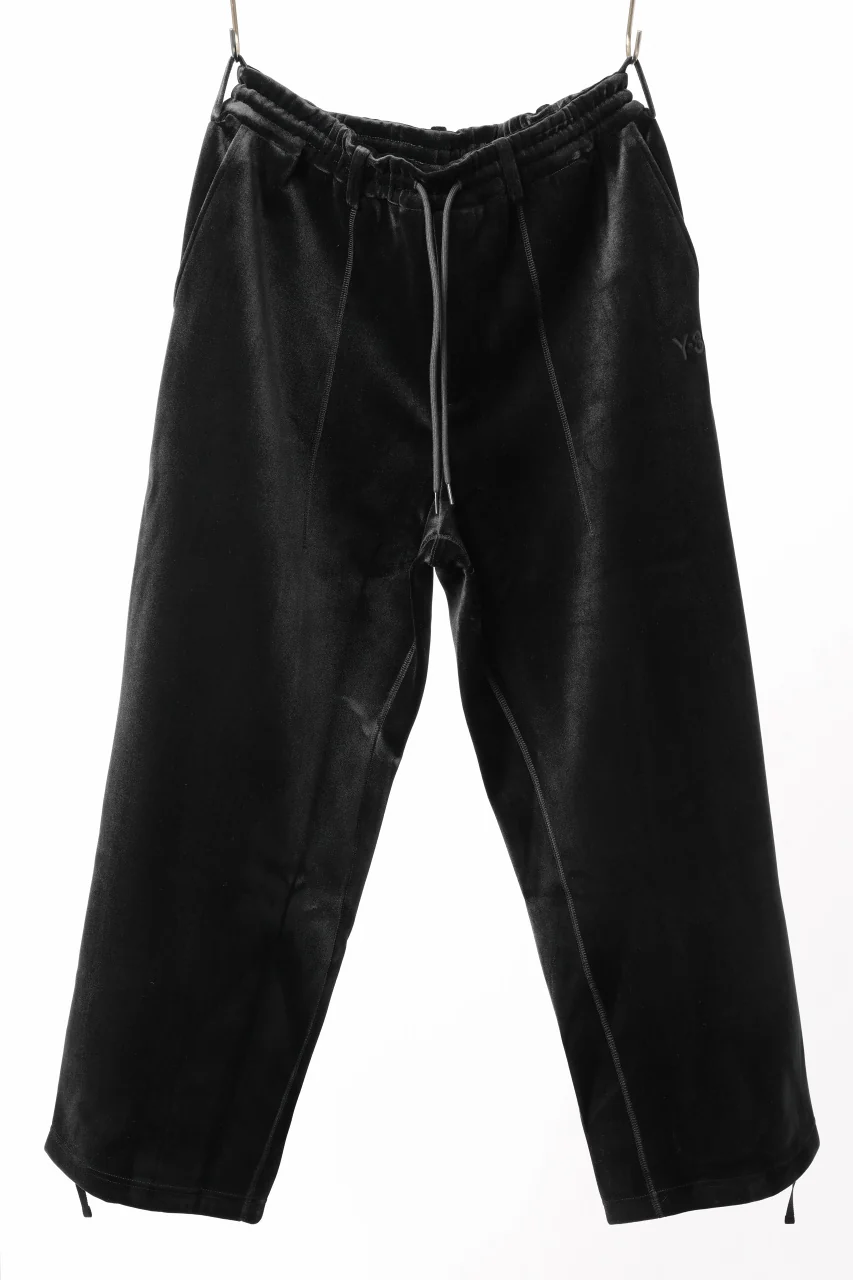 Y-3 Yohji Yamamoto VELVET CUF PANTS (BLACK)