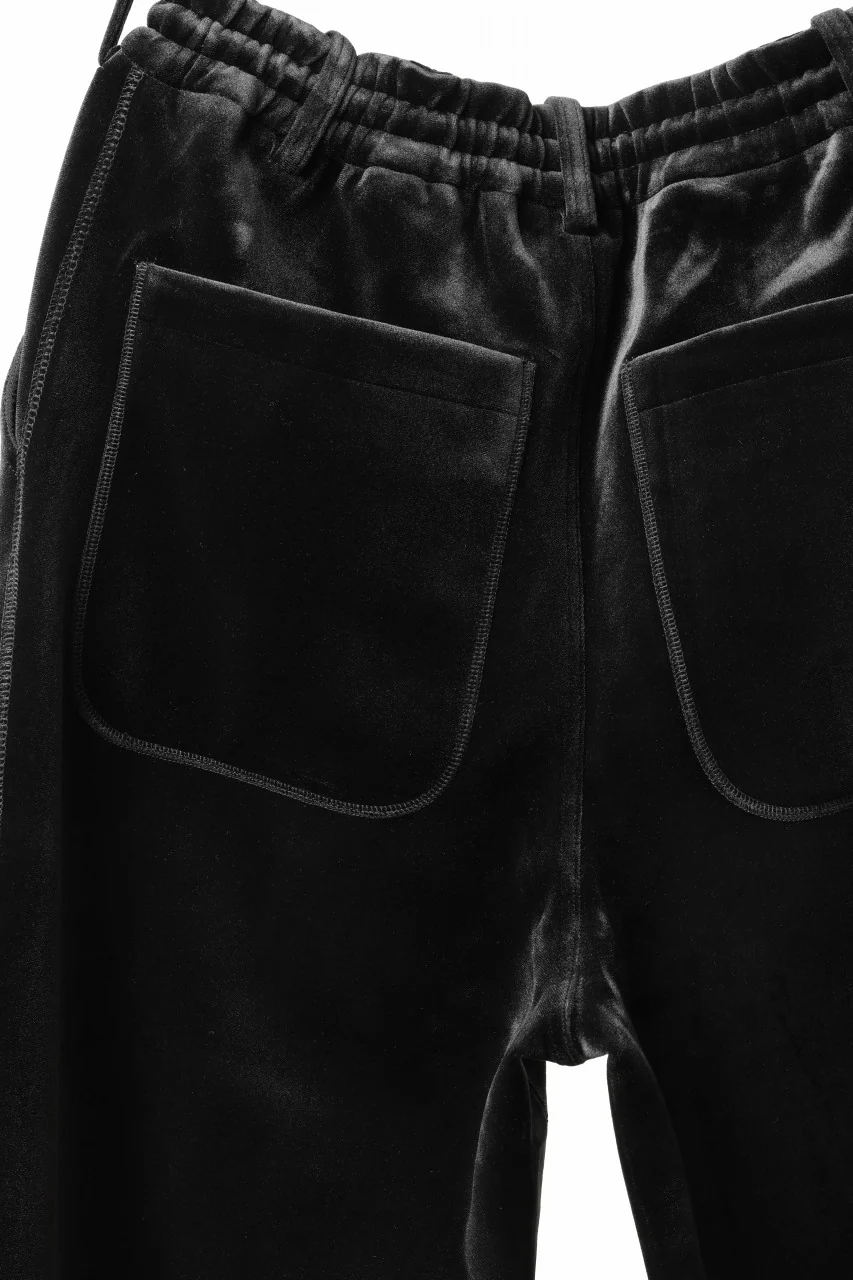 Y-3 Yohji Yamamoto VELVET CUF PANTS (BLACK) - Image 13