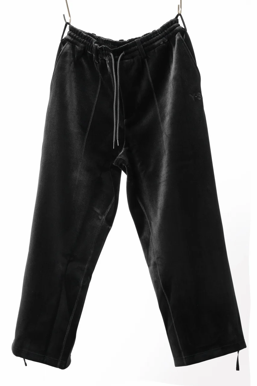 Y-3 Yohji Yamamoto VELVET CUF PANTS (BLACK) - Image 2