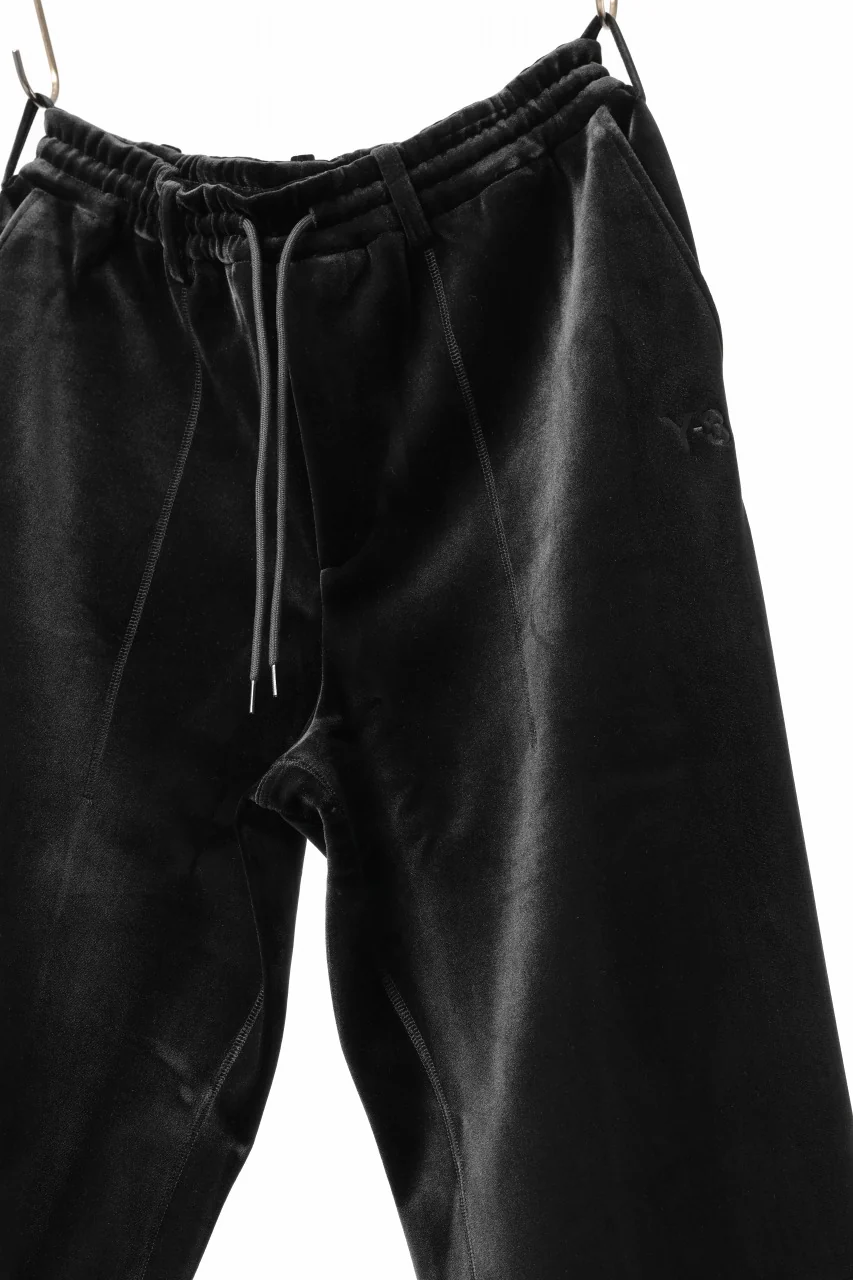 Y-3 Yohji Yamamoto VELVET CUF PANTS (BLACK) - Image 9