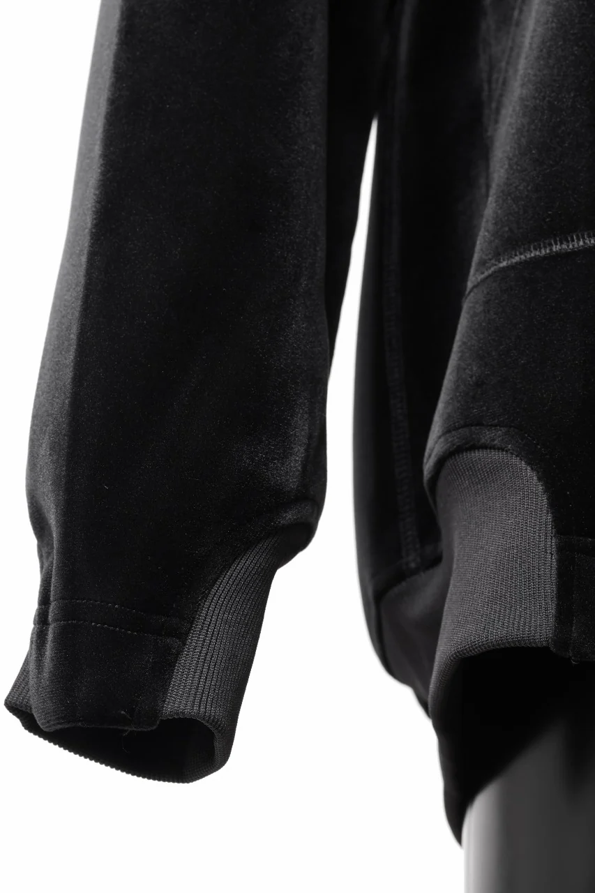 Y-3 Yohji Yamamoto VELVET FULL ZIP HOODIE (BLACK) - Image 11