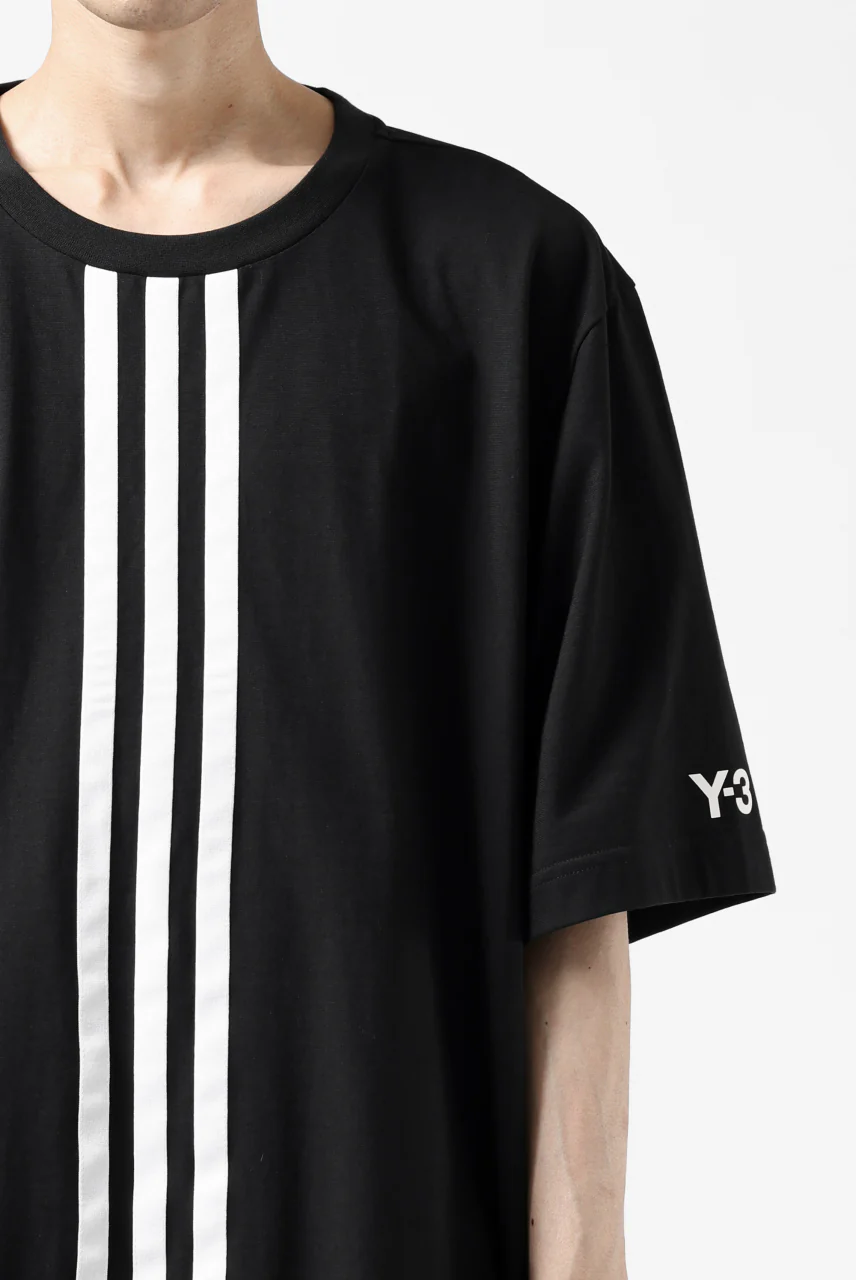 Y-3 Yohji Yamamoto VERTICAL STRIPES REGULAR TOPS (BLACK) - Image 25