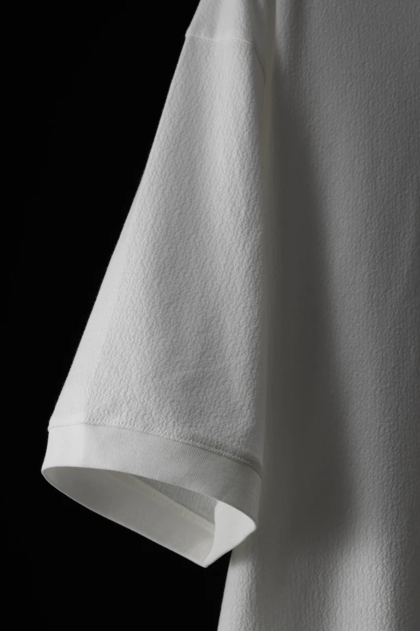 Y-3 Yohji Yamamoto WORK WEAR TEE / CREPE COTTON JERSEY (OFF WHITE) - Image 6