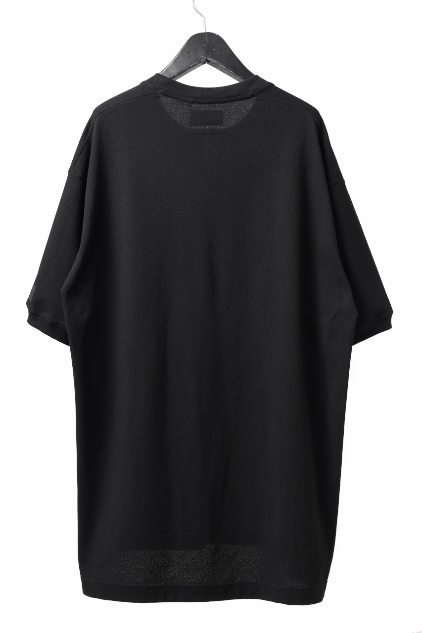 Y-3 Yohji Yamamoto WRKWR S/S TEE / CREPE JERSEY (BLACK) - Image 3