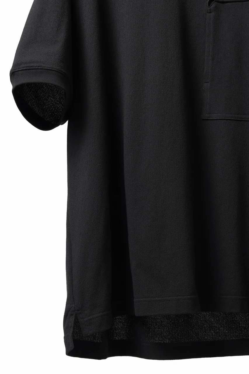 Y-3 Yohji Yamamoto WRKWR S/S TEE / CREPE JERSEY (BLACK) - Image 6