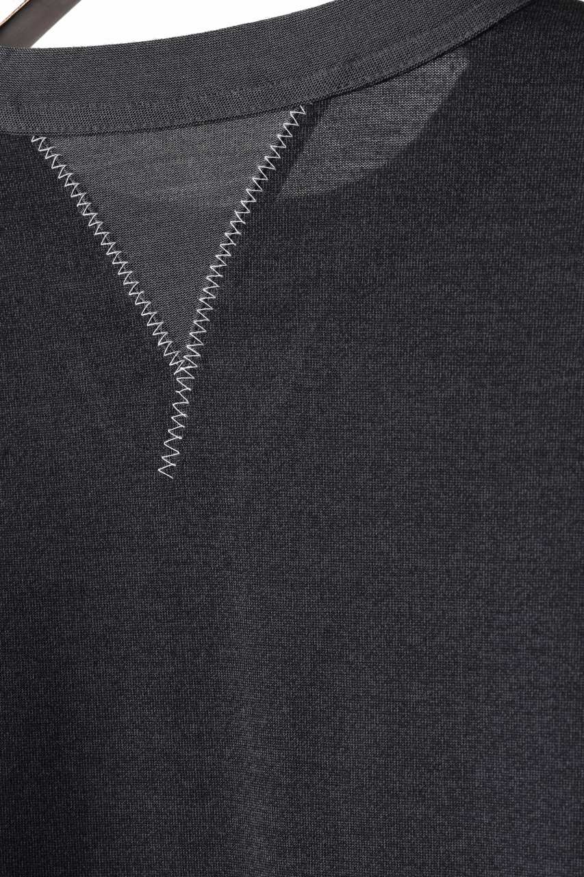 Y-3 Yohji Yamamoto Y GAZETTE L/S TOPS / RE;PEs + WOOL JERSEY (BLACK) - Image 10