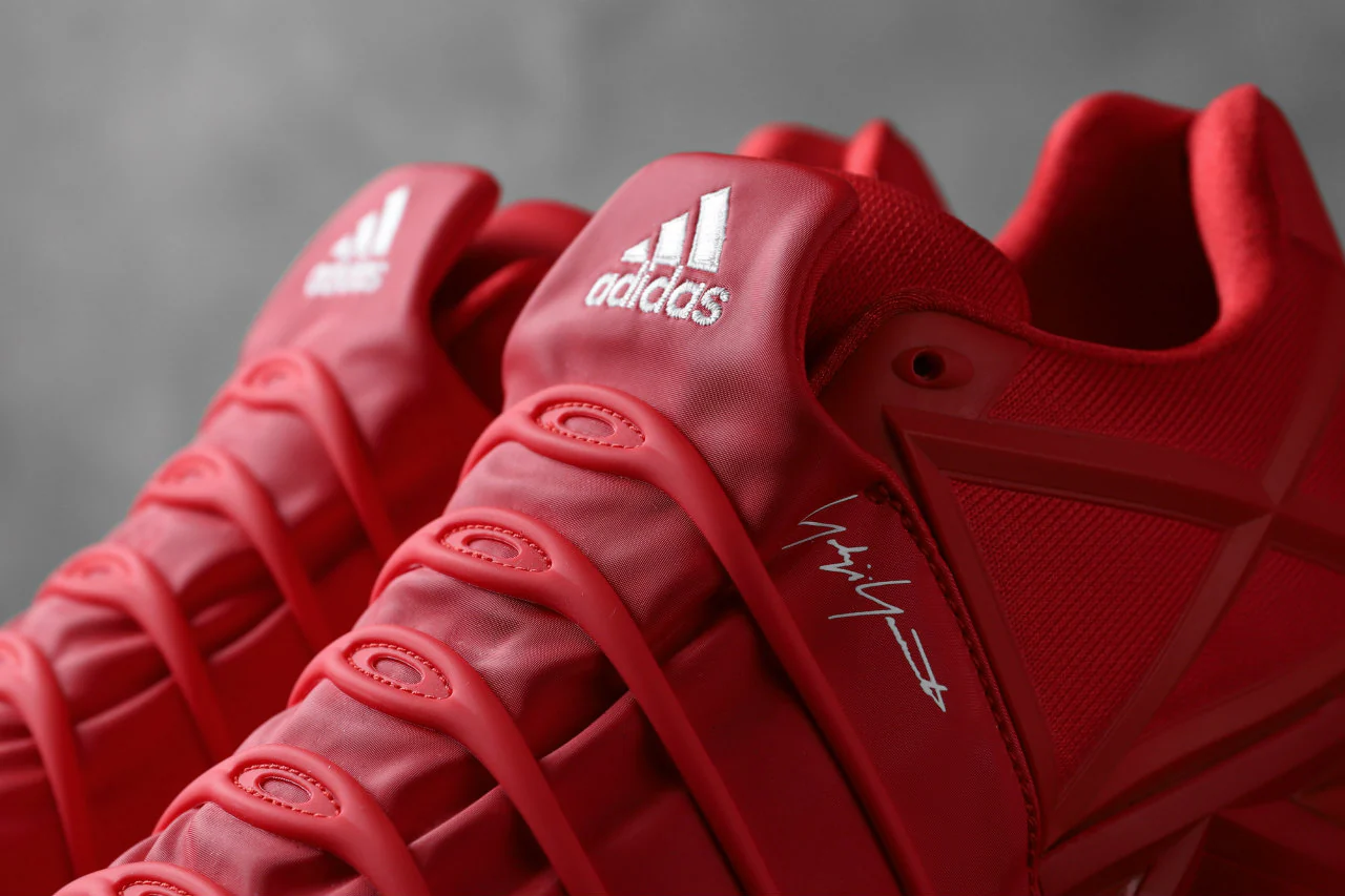 Y-3 Yohji Yamamoto (YUUTO) MIX TEXTILE LOW -CUT SNEAKERS (RED) - Image 31