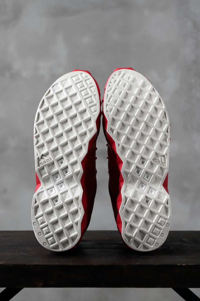 Y-3 Yohji Yamamoto (YUUTO) MIX TEXTILE LOW -CUT SNEAKERS (RED) - Image 8