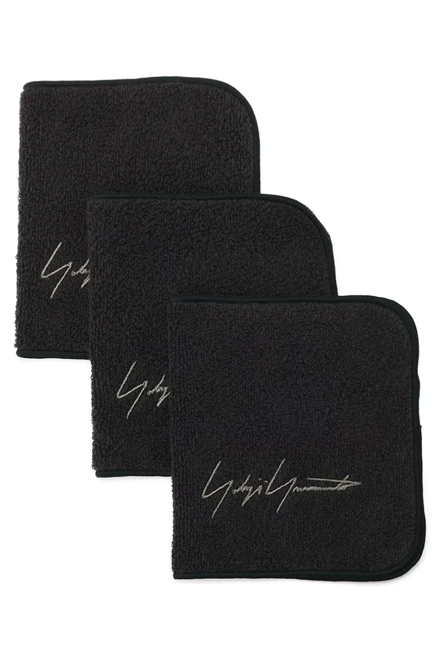Yohji Yamamoto Maison Hand Towel (*Set of 3 Pieces) / IKEUCHI ORGANIC (BLACK) - Image 2