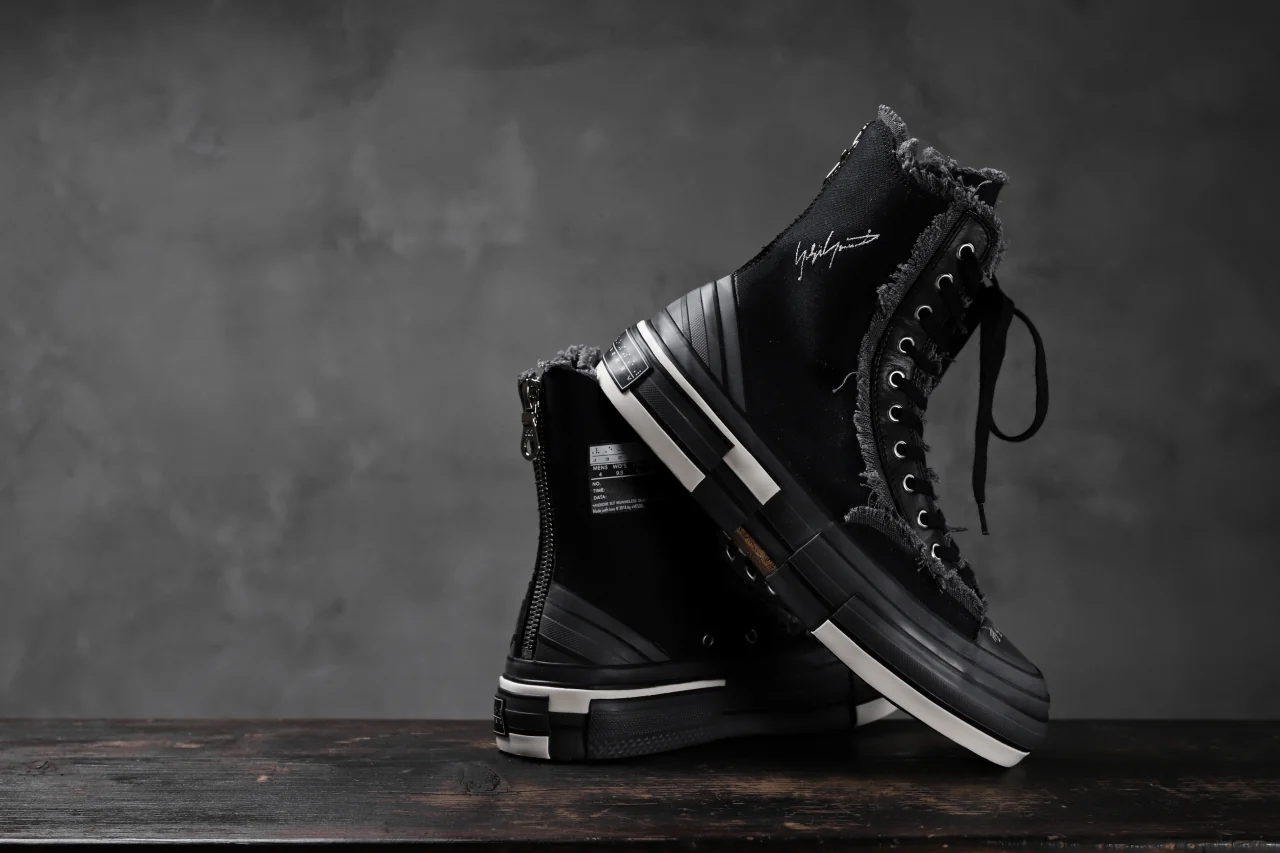 YOHJI YAMAMOTO × XVESSEL SNEAKERS HIGH (BLACK) - Image 4